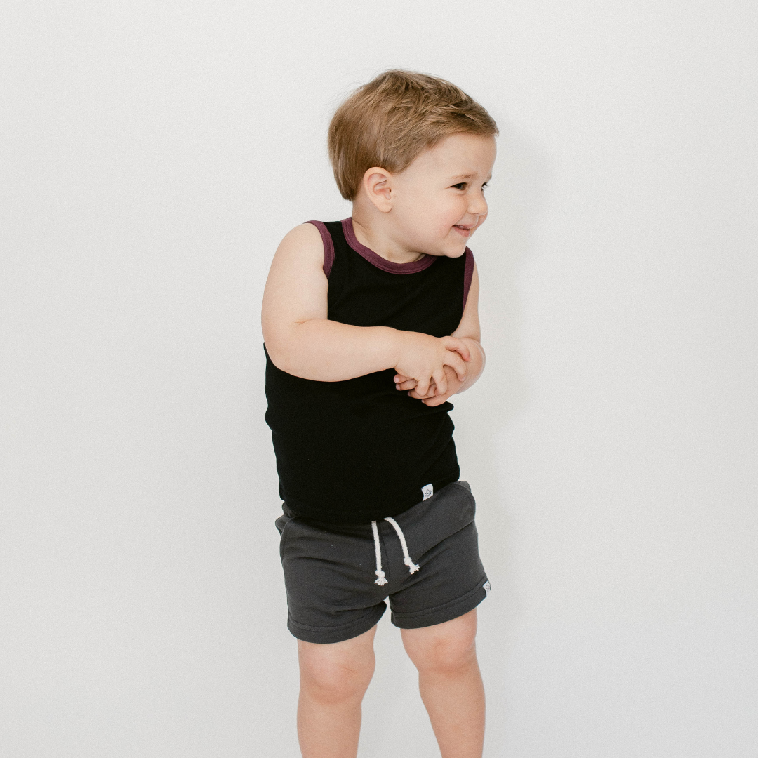 Coconut Pops - Wholesale Tank Top - Kids - Muscle Tank Top in Black2