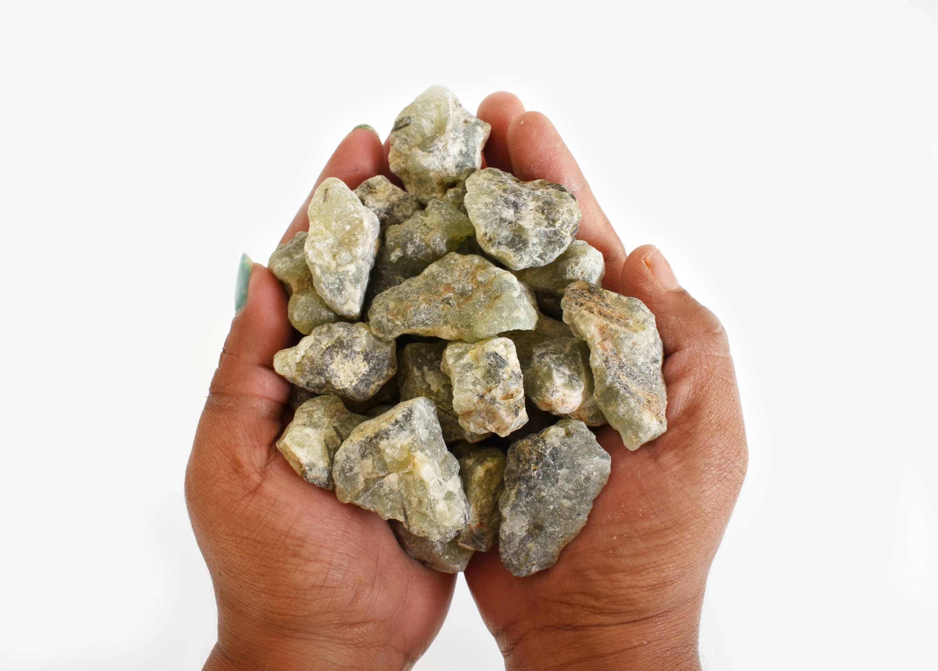 Soothing Crystals - Vente Pierre et cristal de spiritualité - 1 pièce de pierres brutes | Préhnite | Cristaux bruts de guérison7