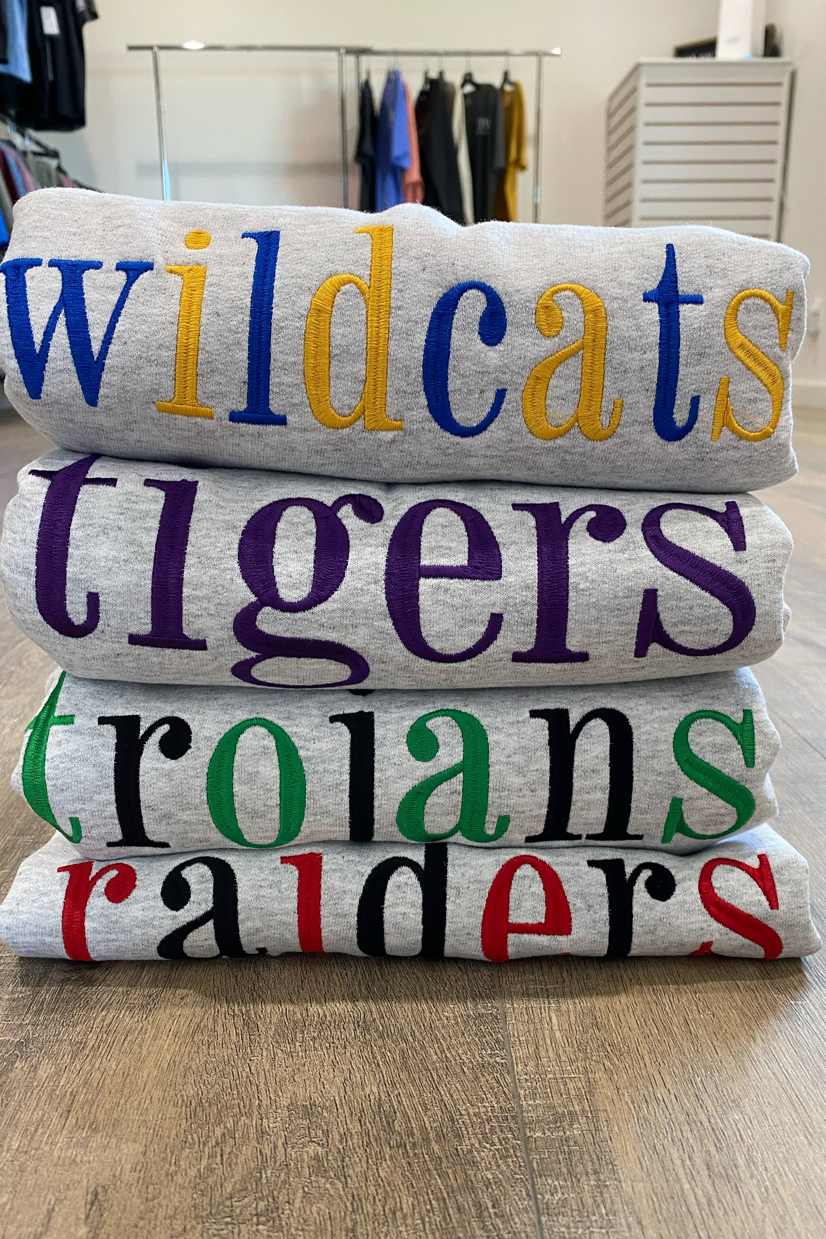 Spirit+Tribe - Wholesale Sweatshirt - Unisex - CUSTOM MASCOT EMBROIDERED SWEATER2