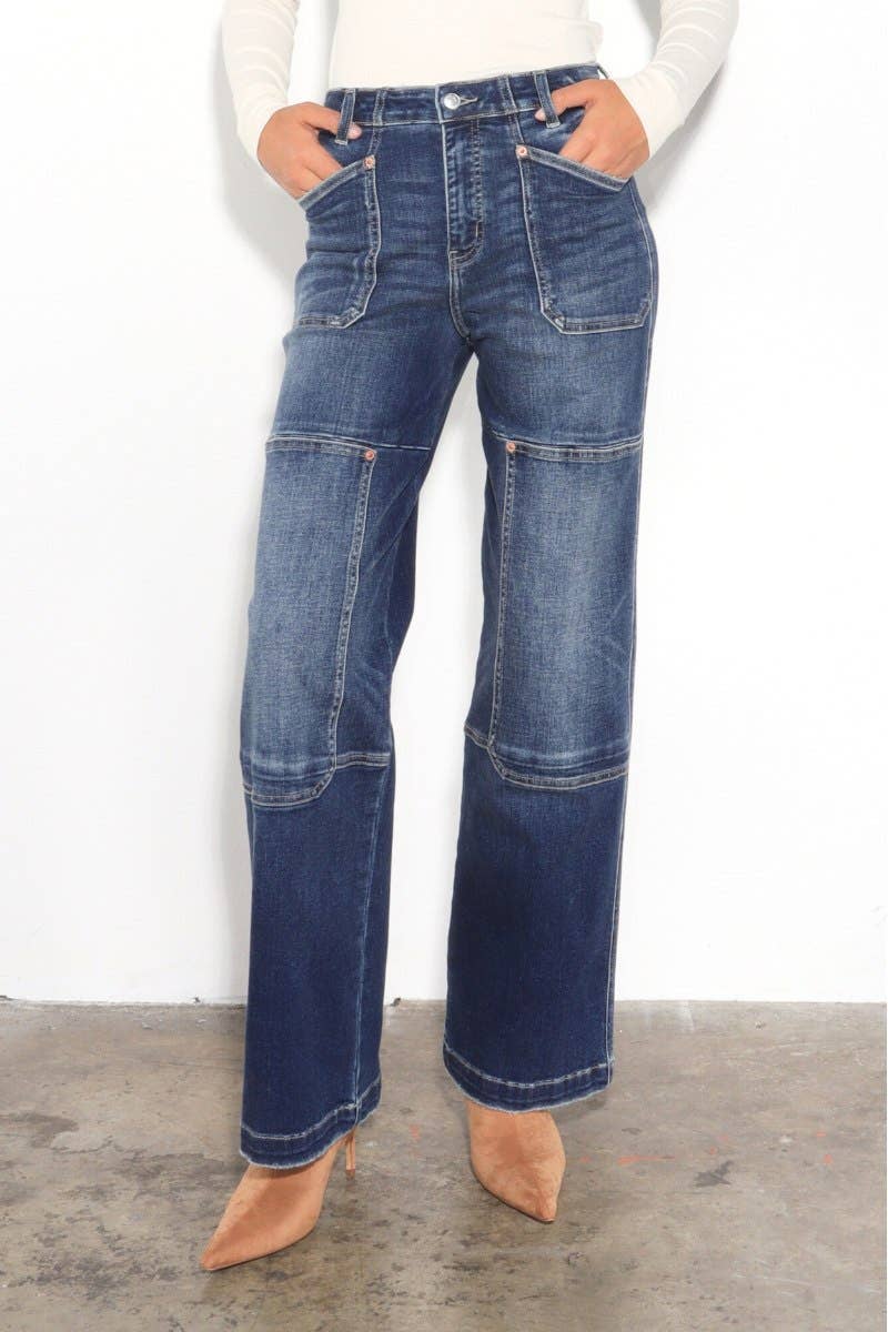 a.ell design - Wholesale Jeans - Women's - WIDE LEG POCKET JEANS3