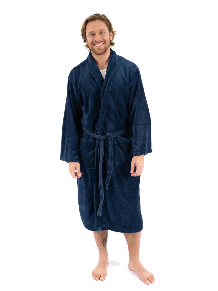 Leveret Pajamas - Wholesale Robe - Men's - Mens Fleece Robe for Winter2