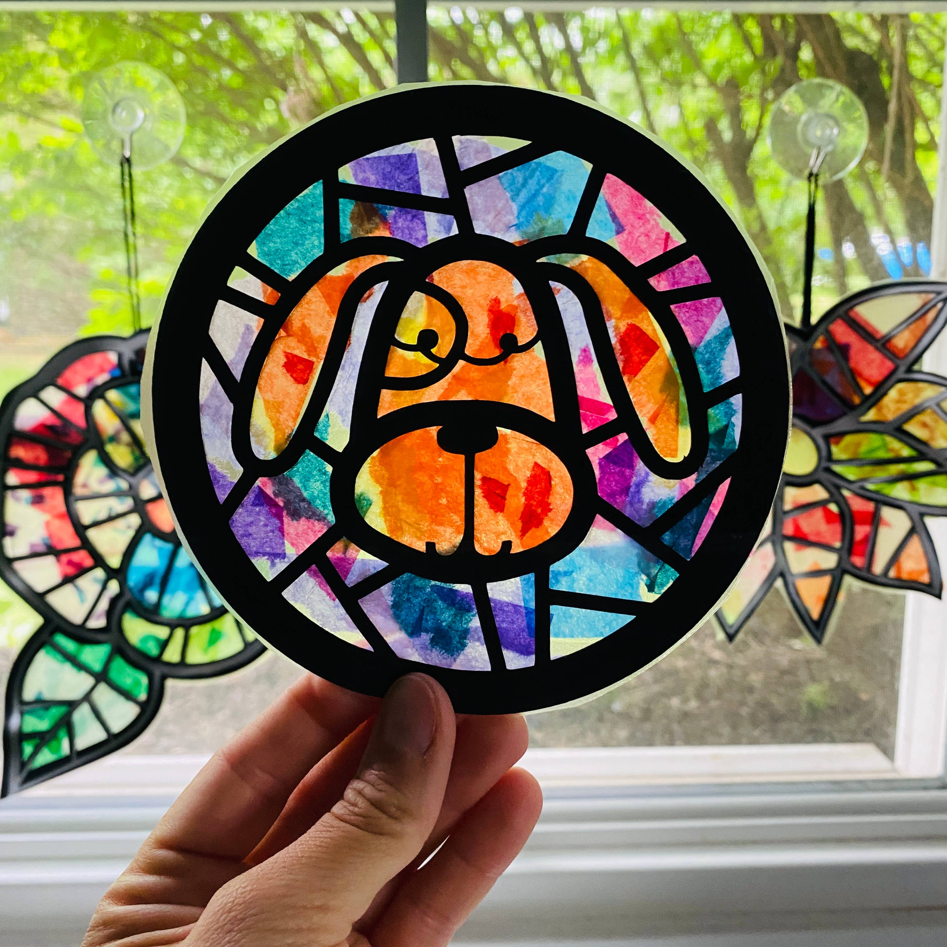 Punch of Color - Wholesale DIY Craft Kit - Kids - Puppy Dog Suncatcher Kit4