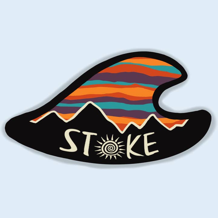 Stoke Wave Sticker for wholesale by Stoke Design Company