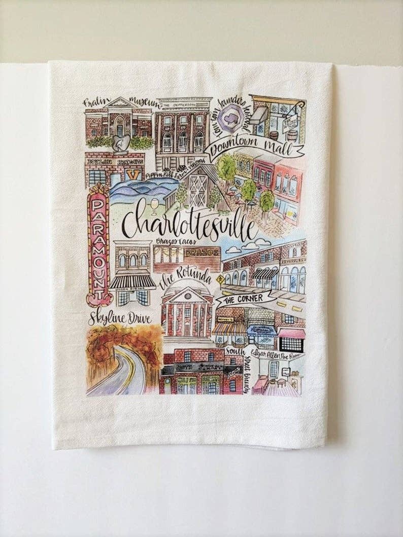 Mad Kitchen Co. - Wholesale Tea Towel - Charlottesville Classics Tea Towel1