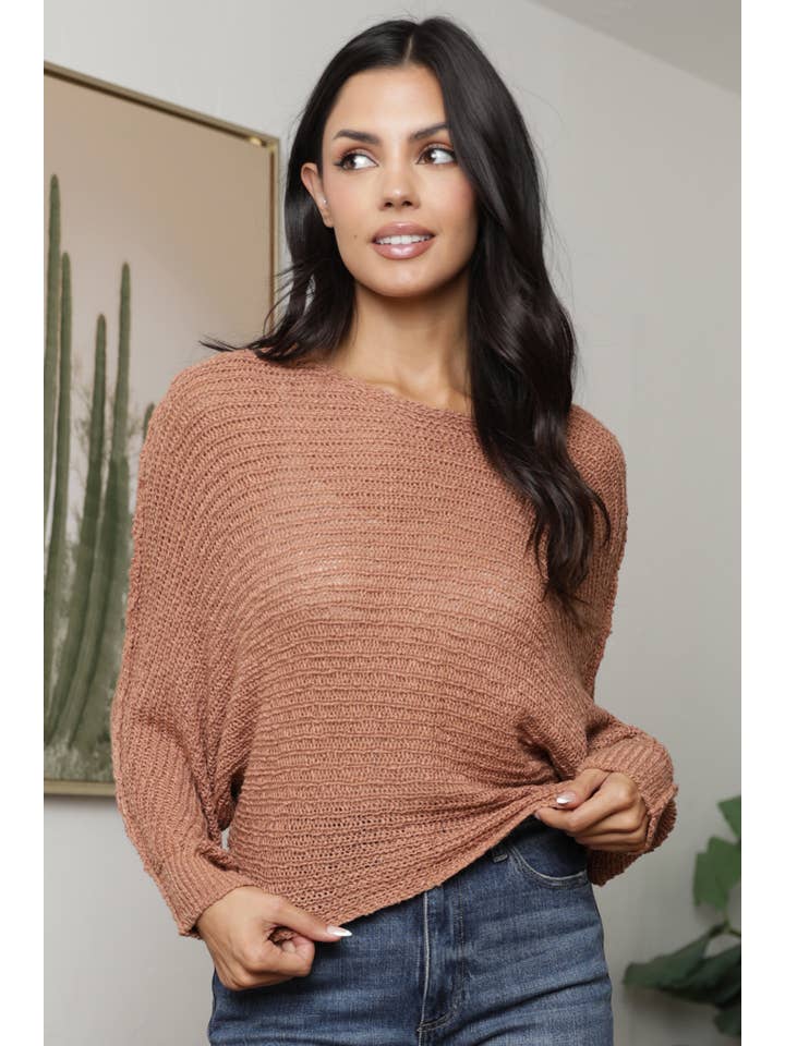ANGIE - Wholesale Knit Sweater - Women's - XHQ18-ASIS OPEN KNIT LIGHT WEIGHT PULLOVER SWEATER8