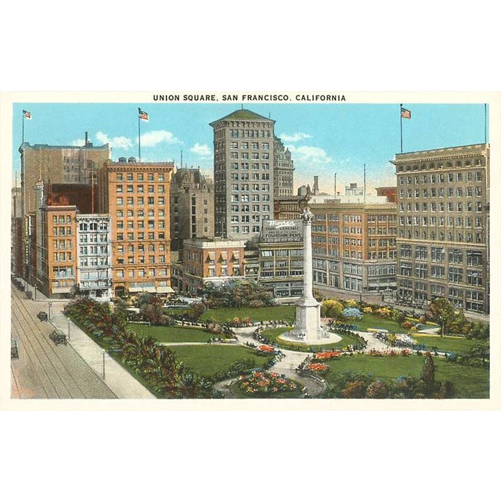 Found Image Press - Wholesale Magnet - Magnet SF-169 Union Square, San Francisco, California