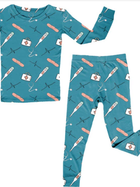 Bamboo Two Piece Pajama Set, Healthcare for wholesale by Miller & Co.