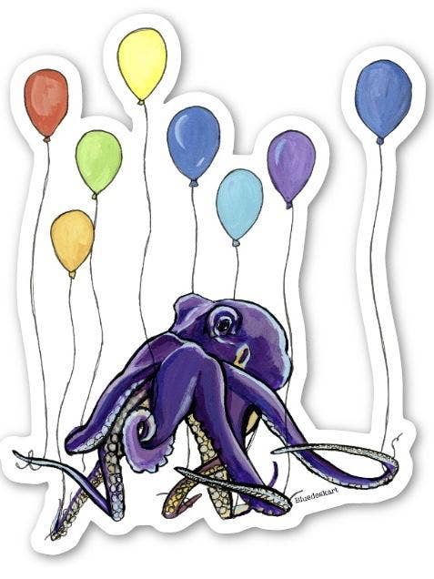 Party Octopus for wholesale by Blue Desk Art