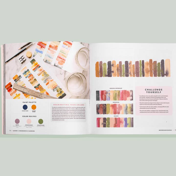 Paige Tate & Co. – wholesale Konst- och underhållningsbok – En guide till akvarellmålning: Moderna akvarellbotanik1