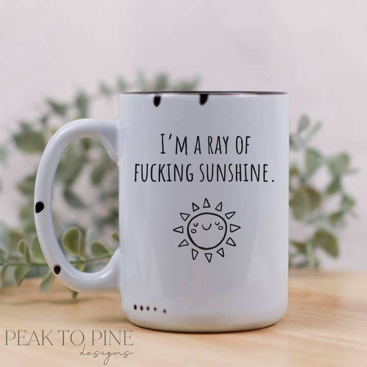 Peak To Pine Designs - Wholesale Coffee Mug - Ray of sunshine
