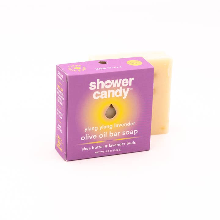 Shower Candy Ylang Ylang Lavender Bar Soap – Nourishing Olive Oil Cleanse for wholesale by Shower Candy