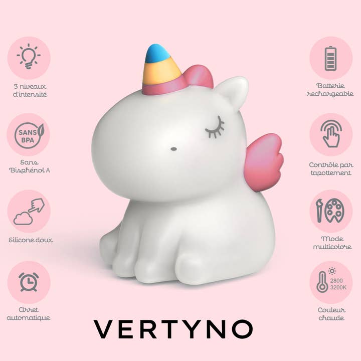 VERTYNO - Wholesale Night Light - Kids & Baby - Unicorn Night Light Multicolor Silicone – Lili by VERTYNO4