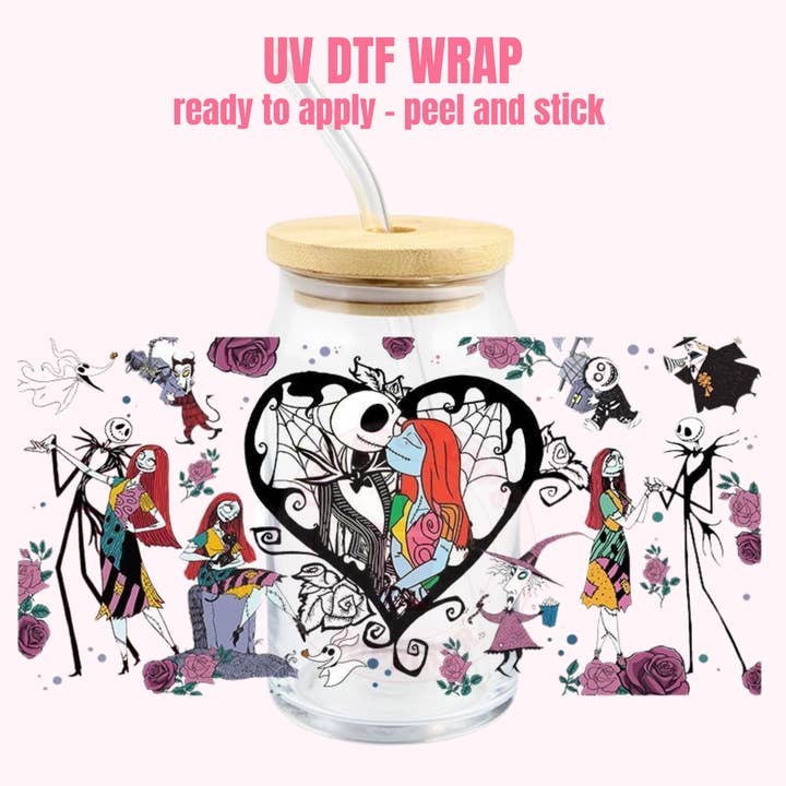 UV DTF Cup Wrap Halloween 164 for wholesale by One Stop Cups