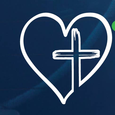 Love Cross Heart Cross Transfer Decal Sticker # A019921 for wholesale by Yoonek Graphics