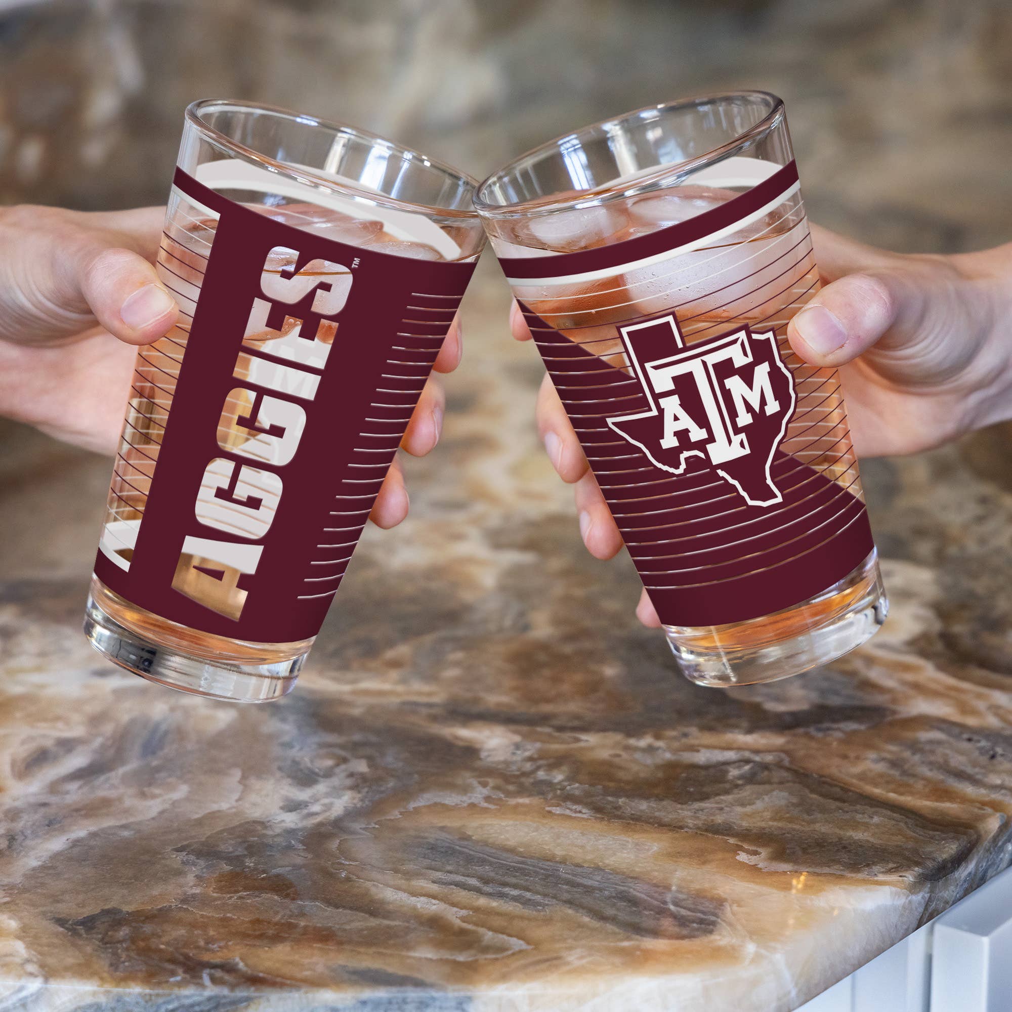 Rico Industries - Vente Verre/chope à bière - Verre à pinte 16 oz NCAA Texas A&M Aggies3