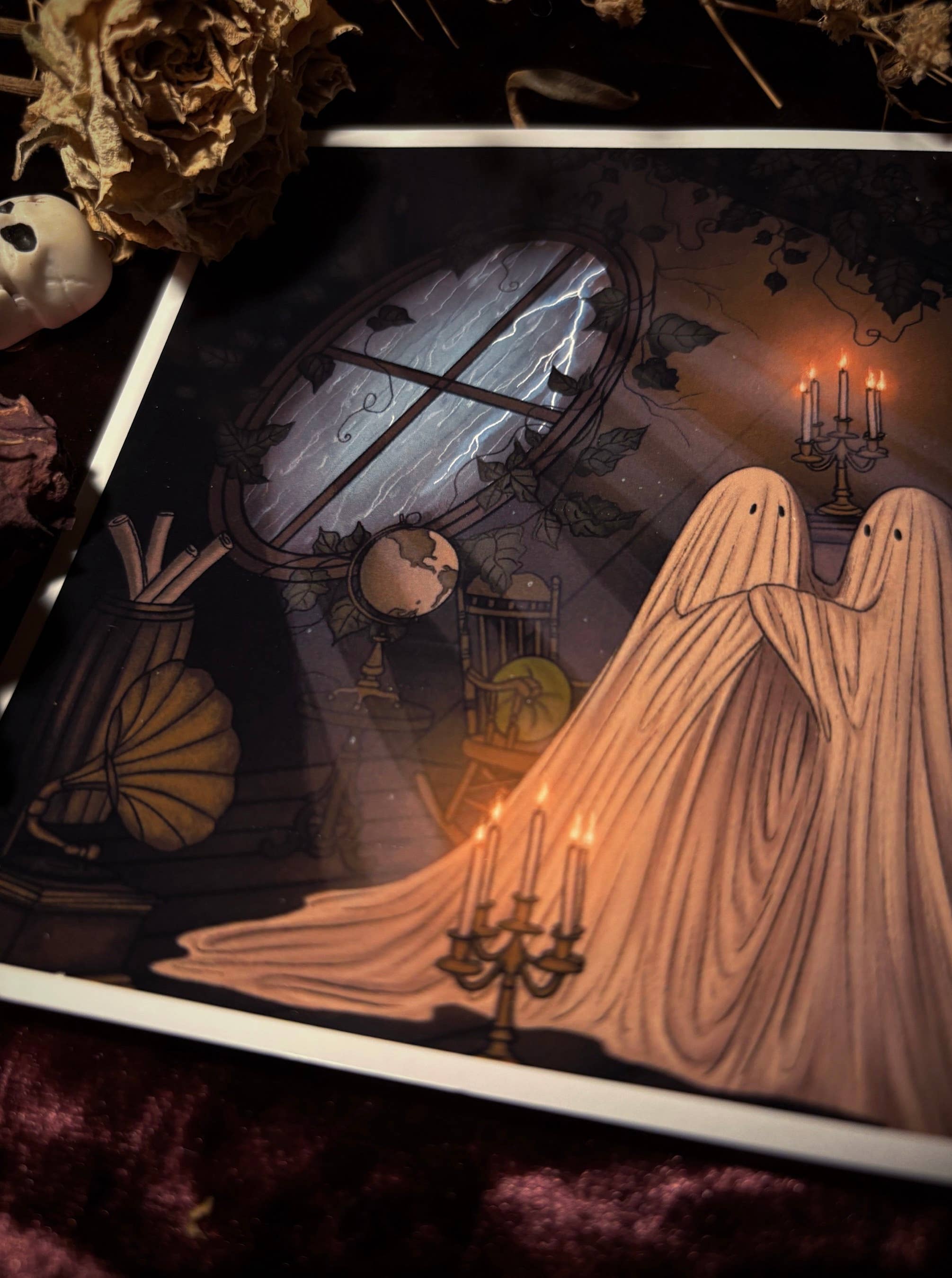 Peculiar Coffin – Großhandel Kunstdruck – Geister auf dem Dachboden1