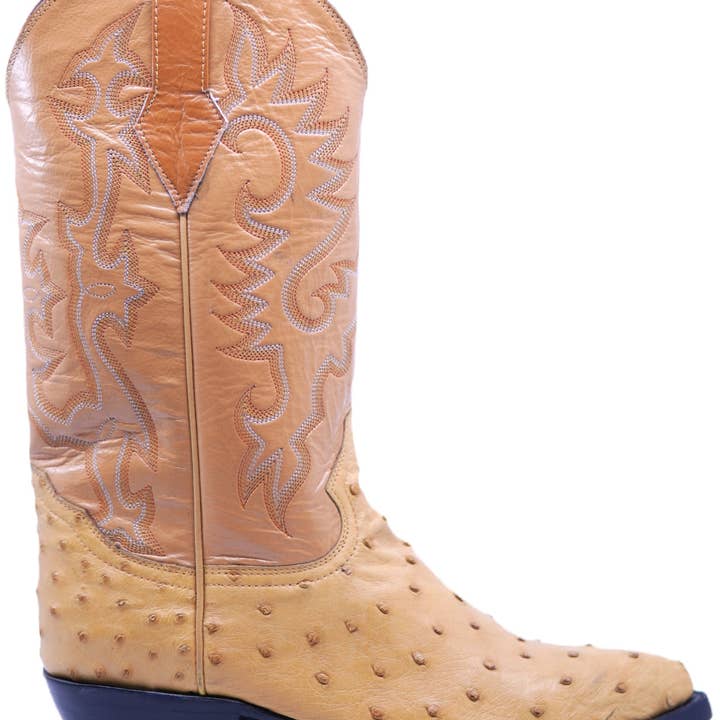 Bottes de cowboy en autruche véritable pour la vente par Max Leather Inc.
