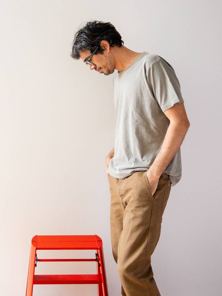 Lightweight Ringspun Short Sleeve Tee - Ash for wholesale by Grown and Sewn