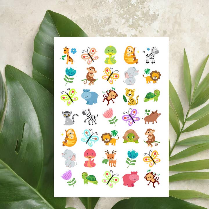 Foglio adesivo Giungla per la vendita all'ingrosso da parte di Sticker Varia