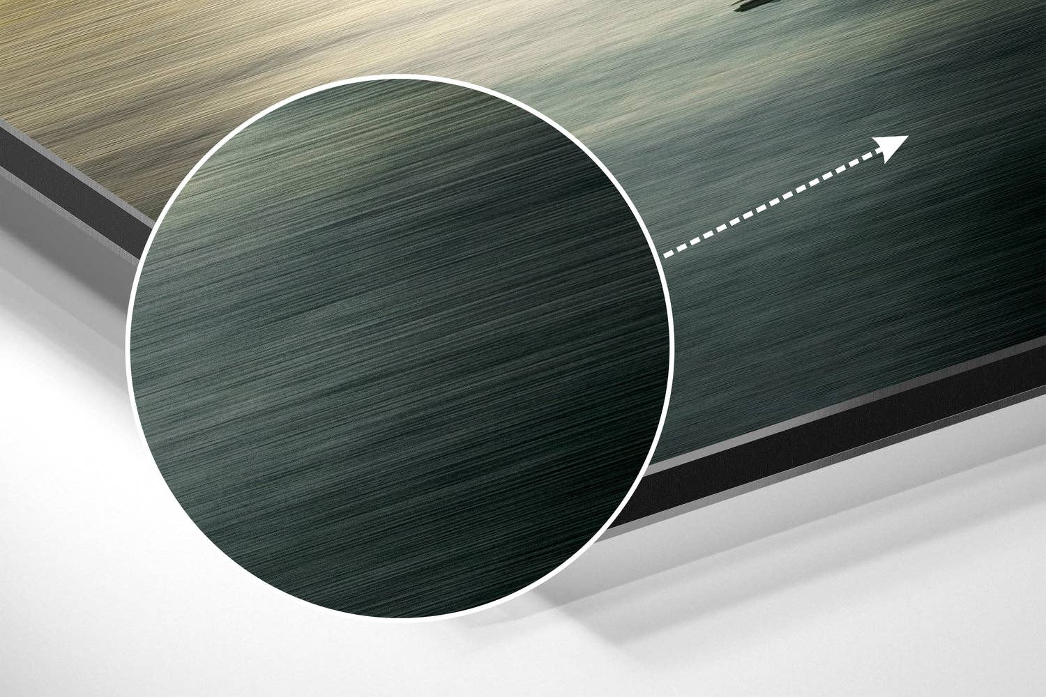 Insigne - Venta al por mayor Ilustración - Arte de Pared en Dibond de Aluminio Cepillado Scaffold2