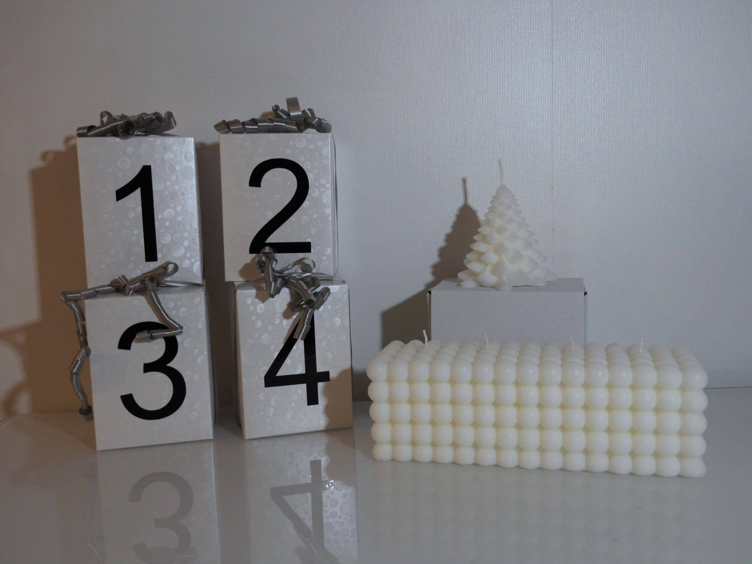Artly Handmade – wholesale Advent calendar – Advent calendar | Candle decoration decor candles unscented handmade sweden white1