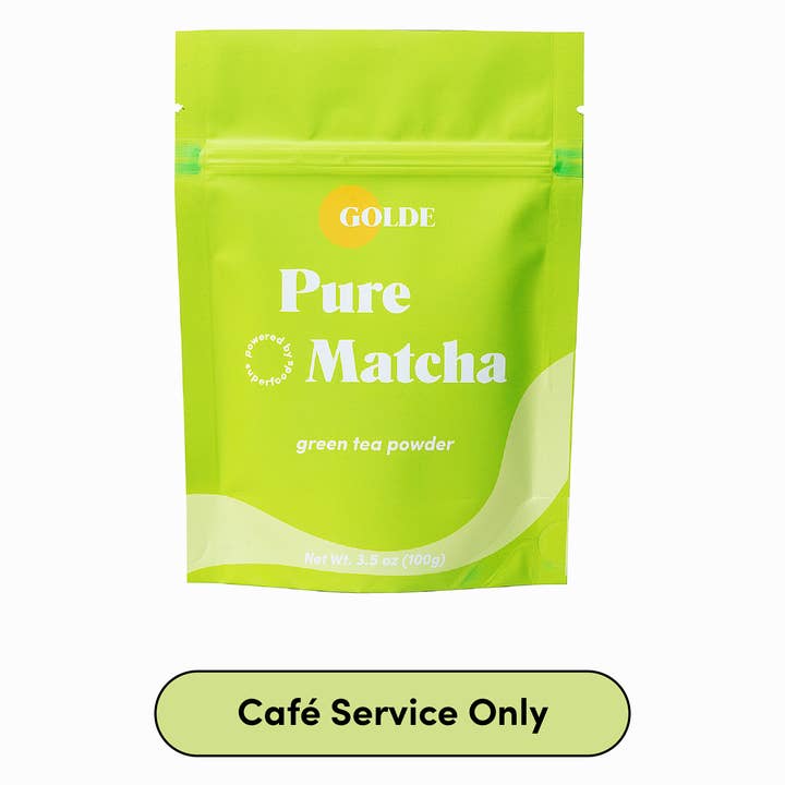 Ceremonial Pure Matcha – 100g Bulk Café Service Bag for wholesale by Golde