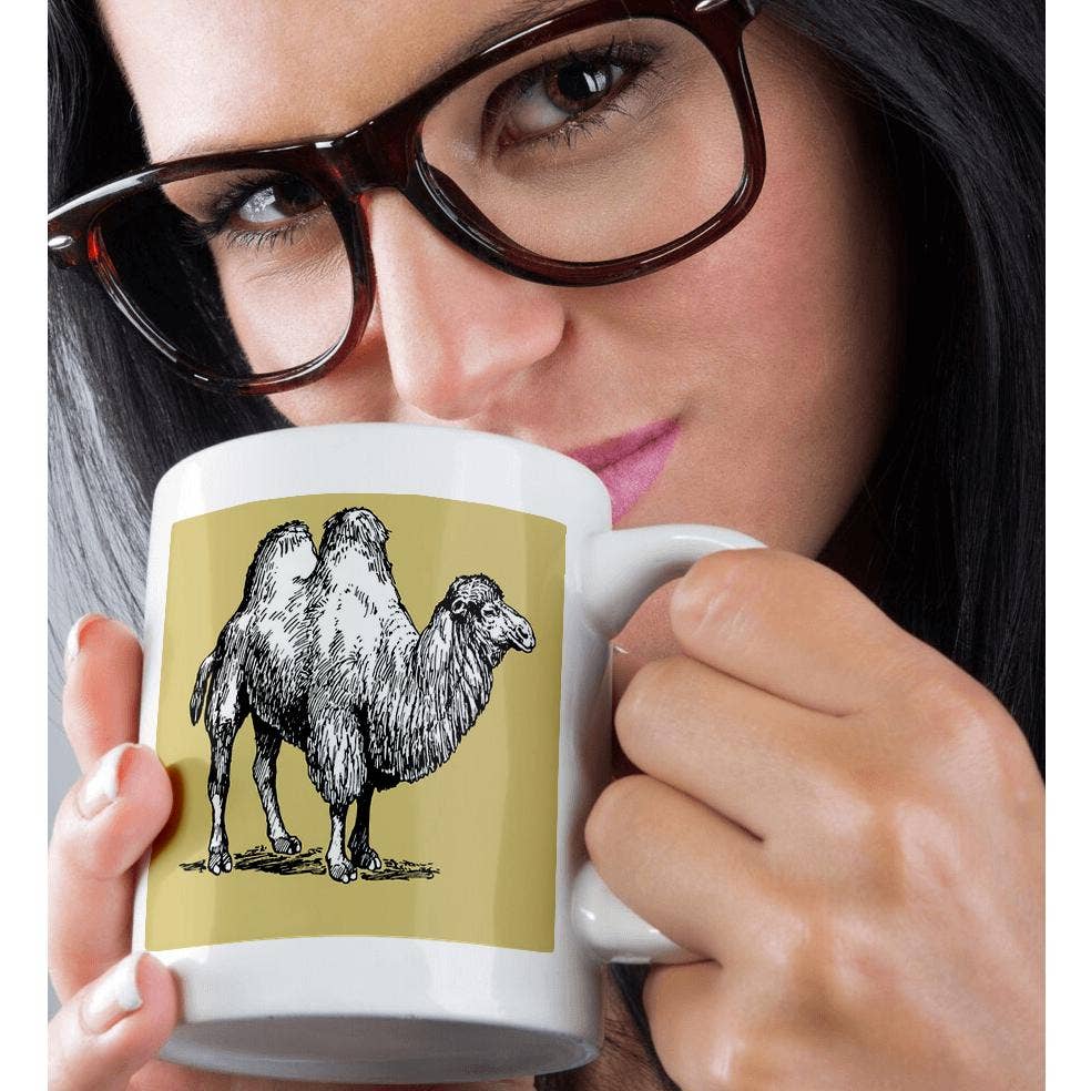 3dRose - Wholesale Coffee Mug - 3dRose, Bactrian Camel Vintage Style Illustration, Mug9