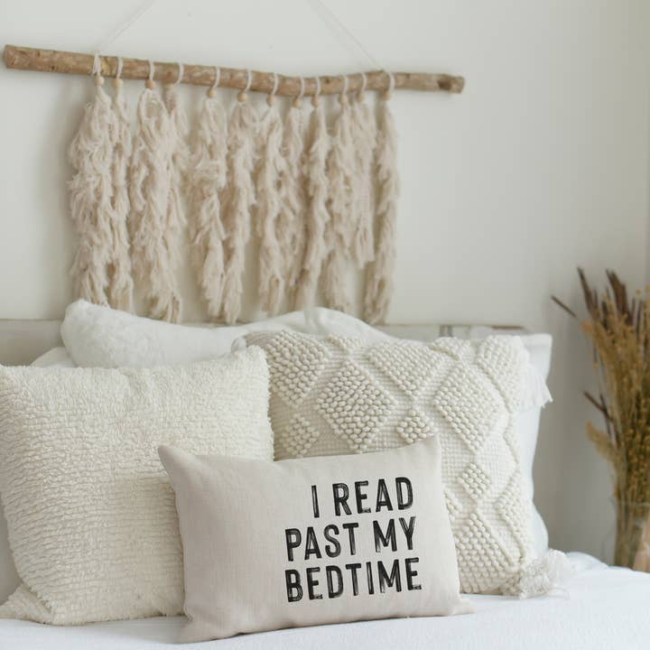 521handmade - Wholesale Throw/Decorative Pillow - I read past my bedtime pillow, Reading Pillow, Book Pillow2