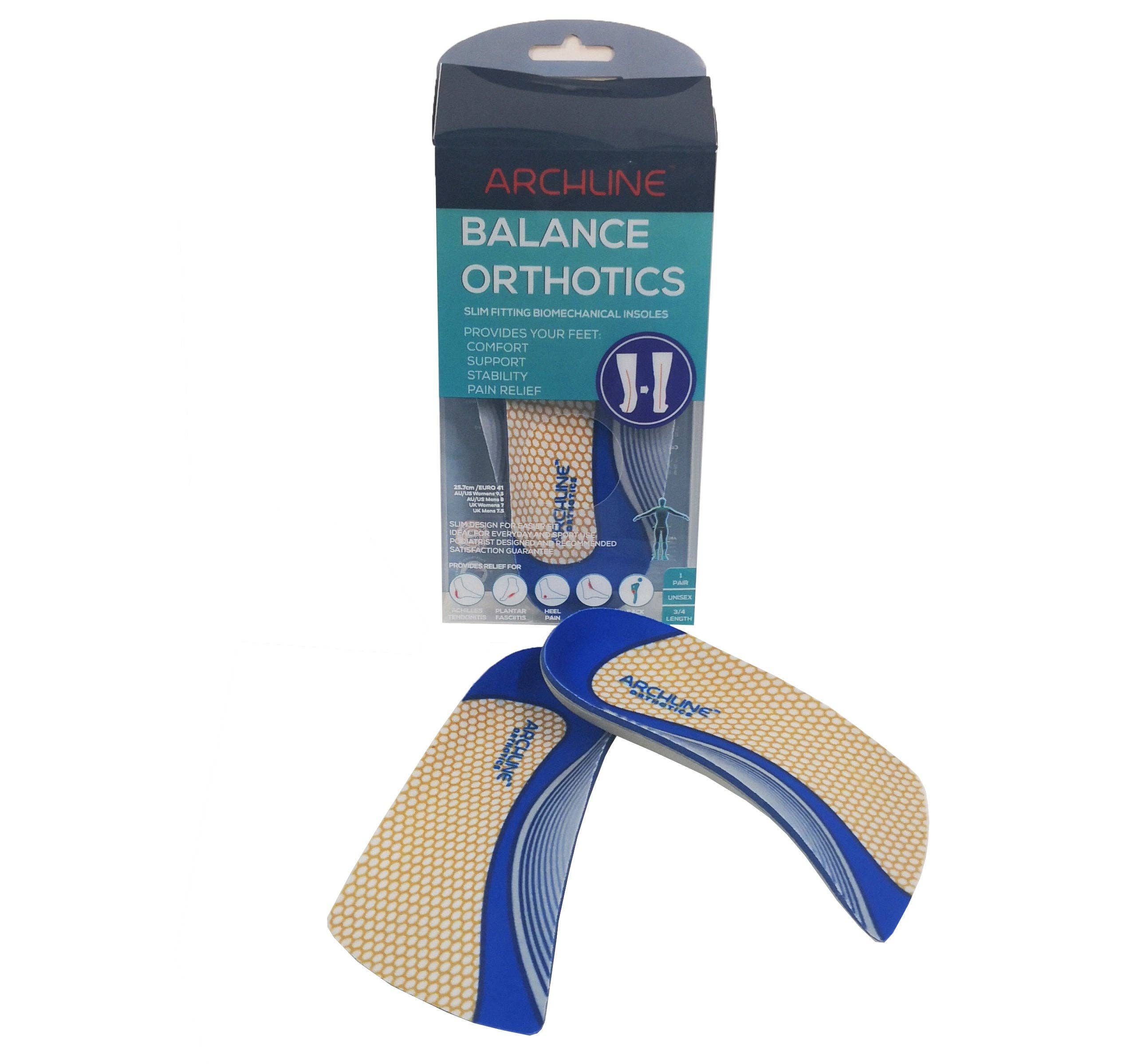 axign – Engroshandel Indlæg/såler - Unisex – Archline Orthotic indlægssåler Slimline - 3/4 Længde (Unisex) Plantar Fasciitis Fodsmertelindring8