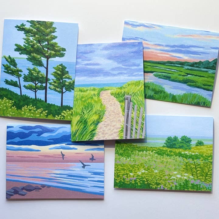 Coastal Landscape II Boxed Card Set for wholesale by Kelly Fuller