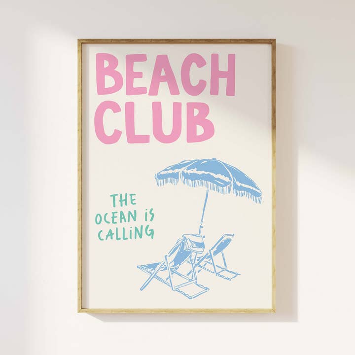 April Lane Art - Wholesale Art Print - Beach Club Print0