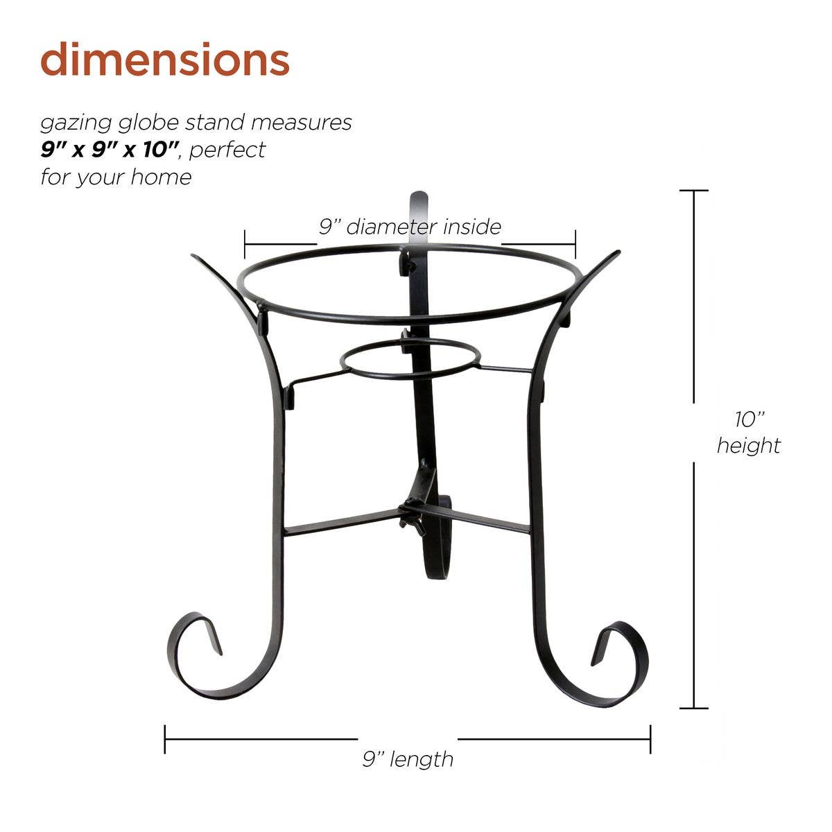 Alpine Corporation - Wholesale Desk Globe - 10" Gazing Globe Metal Stand (Globe NOT Included)2