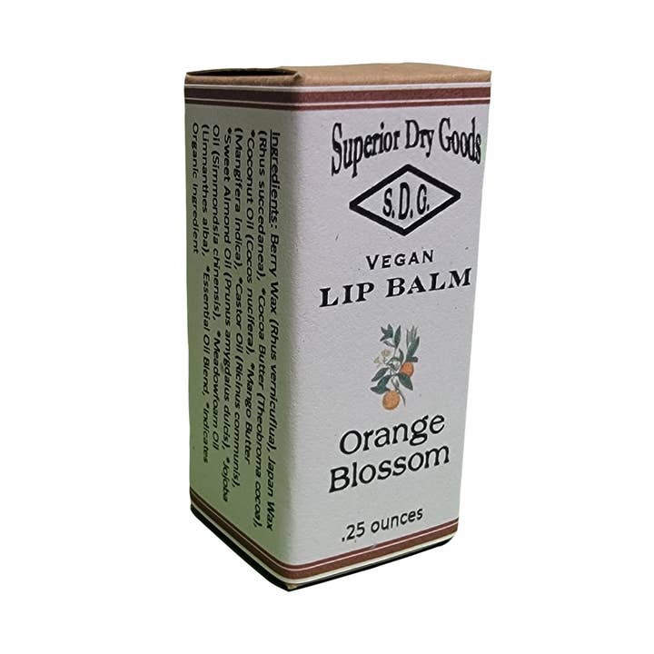 Superior Dry Goods - Wholesale Lip Balm - Orange Blossom Lip Balm | Paperboard Tube | All Natural9