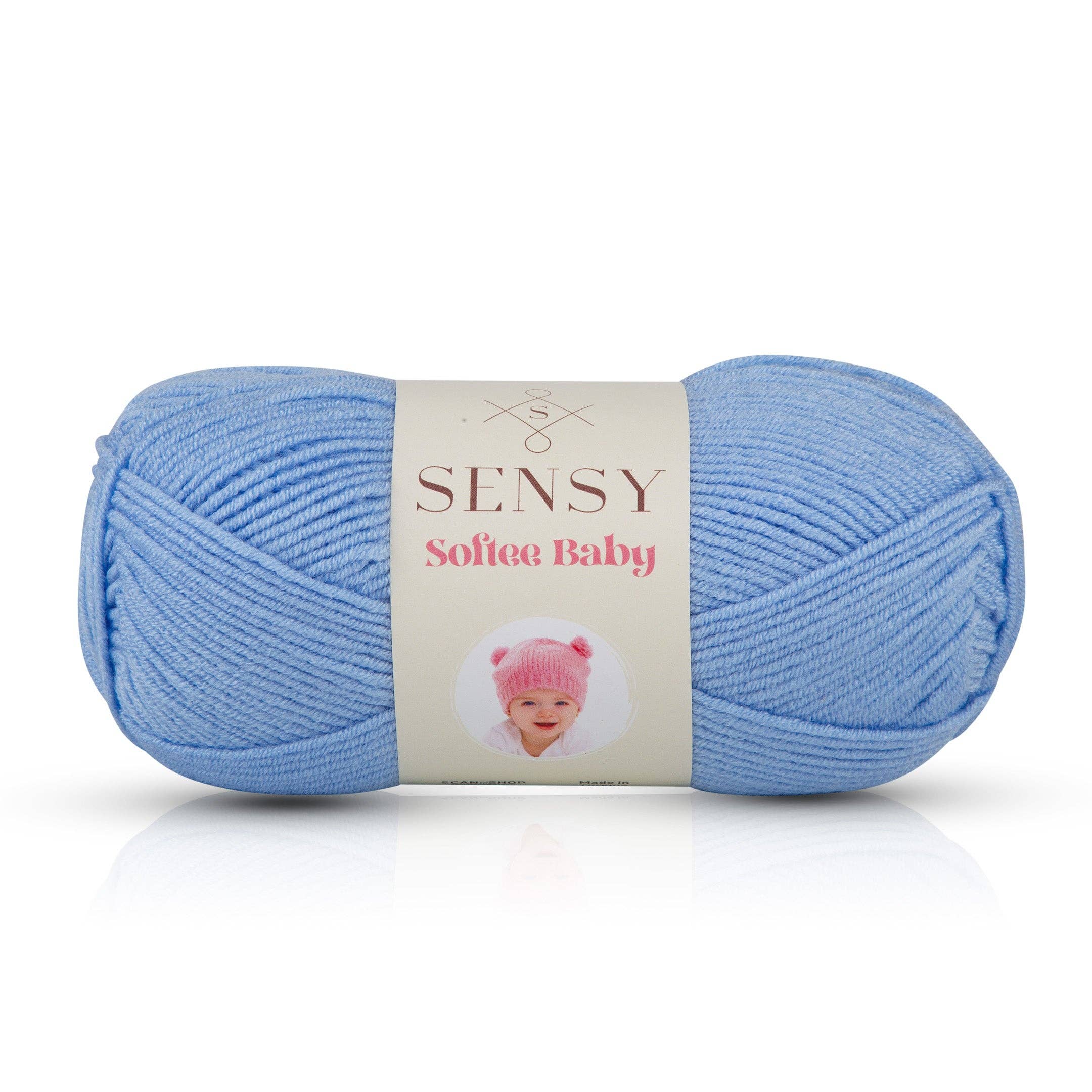 Sensy – wholesale Garn – Sensy Softee Babygarn, 3,5 oz, 275 meter, Gauge 3 Light2