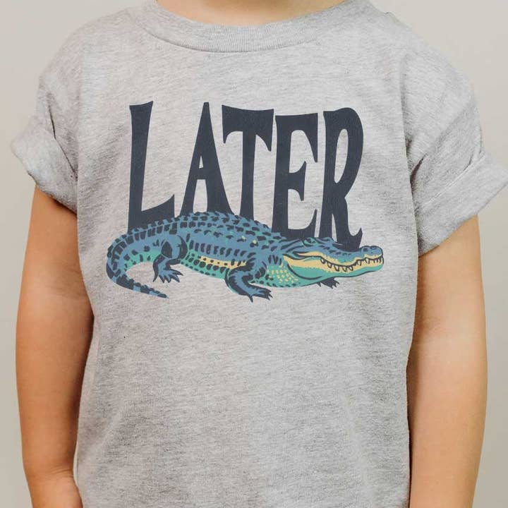 Senare Alligator Barn Grafisk T-shirt för wholesale av Kids By Kissed Apparel