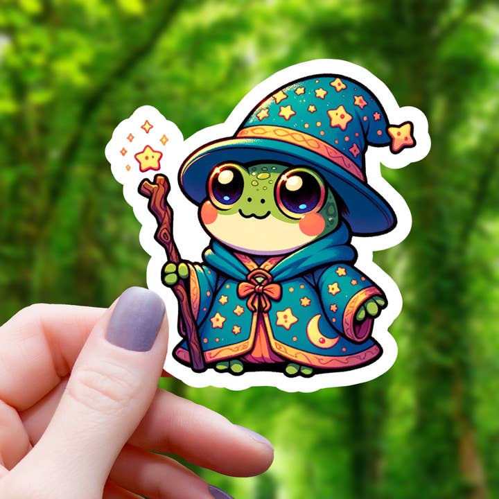 Mimic Gaming Co - Wholesale Sticker - Chibi Wizard Frog Sticker - 3"