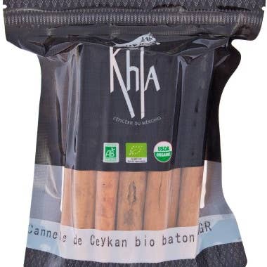 Khla - L'épicerie du Mékong - Wholesale Dried Spice - Ceylon cinnamon - Organic - in stick - 150g