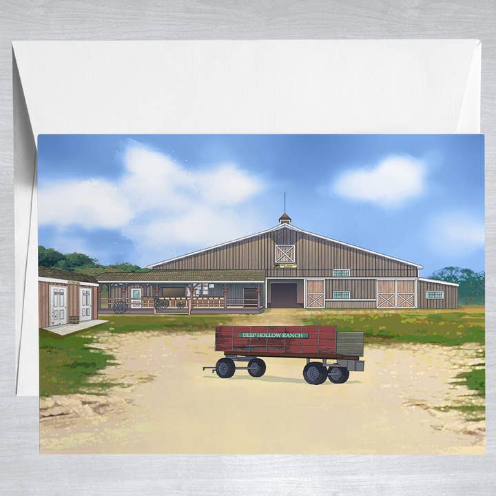 Deep Hollow Ranch - Hamptons - Greeting Card for wholesale by Color Our Town