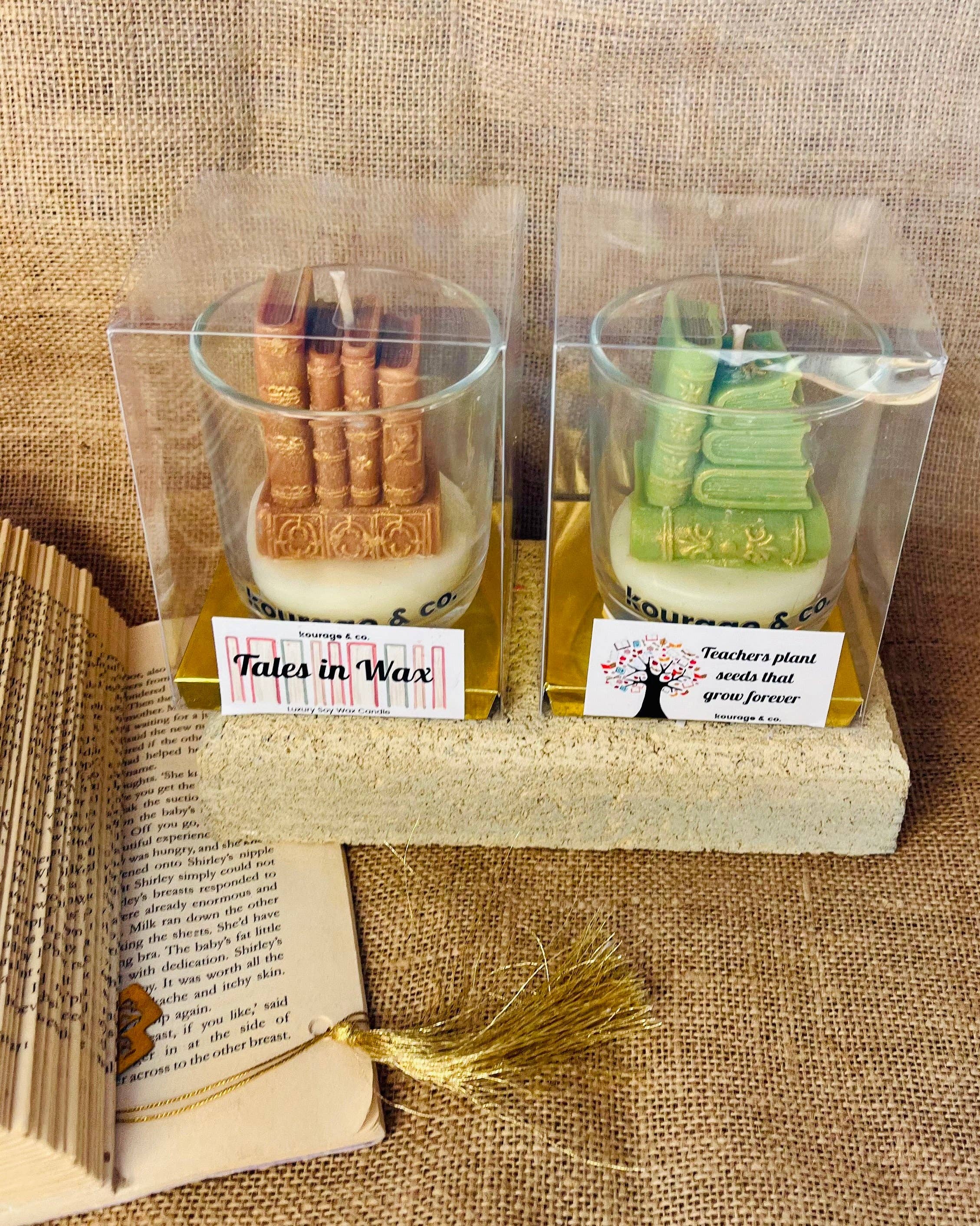Kourage & co - Wholesale Novelty candle - Tales in Wax – Book Lover Candle9