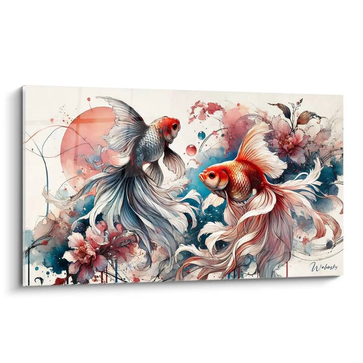Tableau Vagues du Silence - Édition Poisson Animaux pour la vente par Walensky