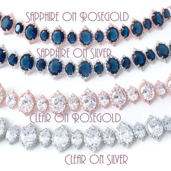 Dalfiya – Großhandel Schmucksets – Grand Parure Brautschmuck-Set für viktorianische Braut oder Abschlussball24