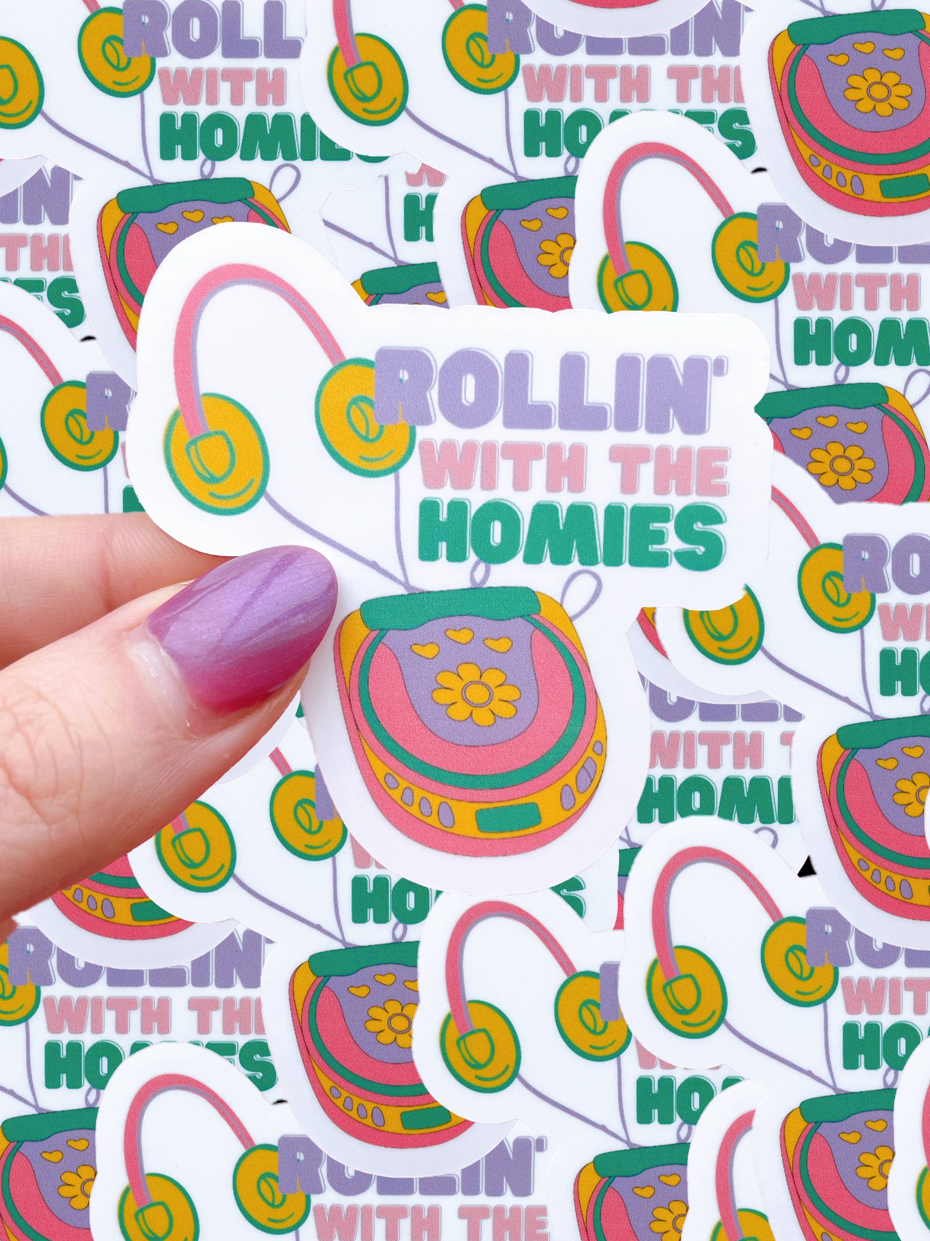 Typo Lettering Co - Wholesale Sticker - Rollin with the homies, clueless inspired waterproof sticker