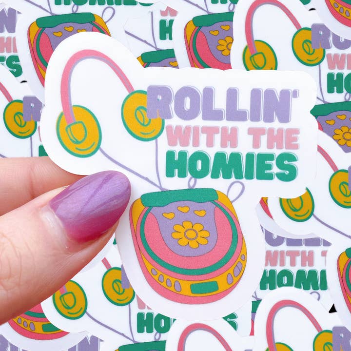 Typo Lettering Co - Wholesale Sticker - Rollin with the homies, clueless inspired waterproof sticker0