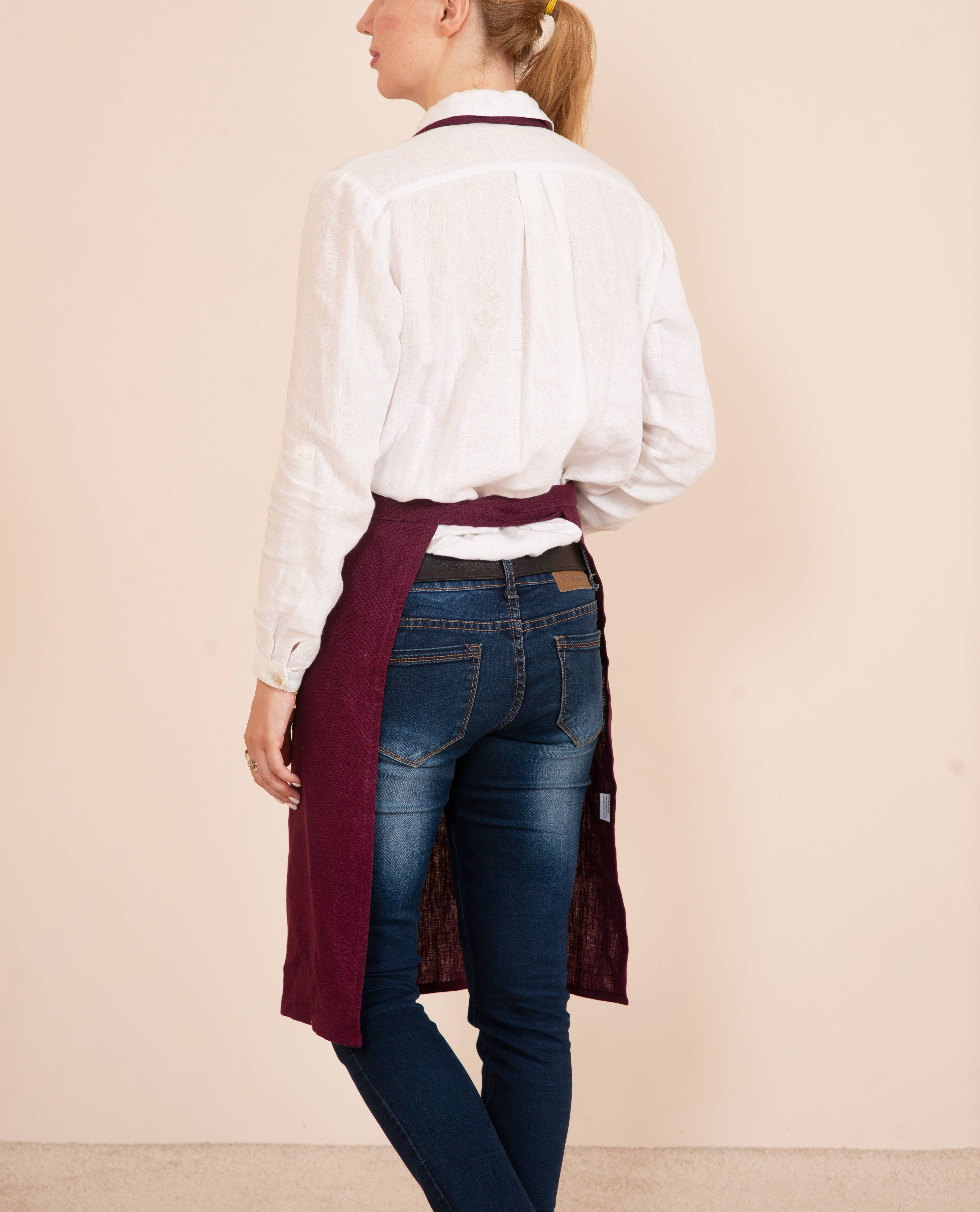 LinenQ - Wholesale Apron - Adjustable linen apron in various colors 19