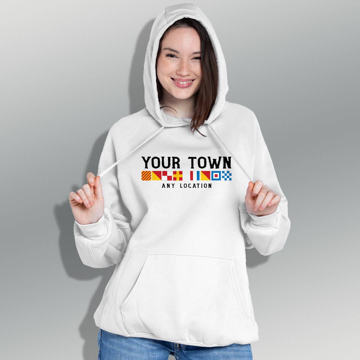 RetroPlanet - Wholesale T-Shirt (Graphic) - Unisex - Nautical Flags Name Drop T-Shirt Sweatshirt Hoodie Adult9