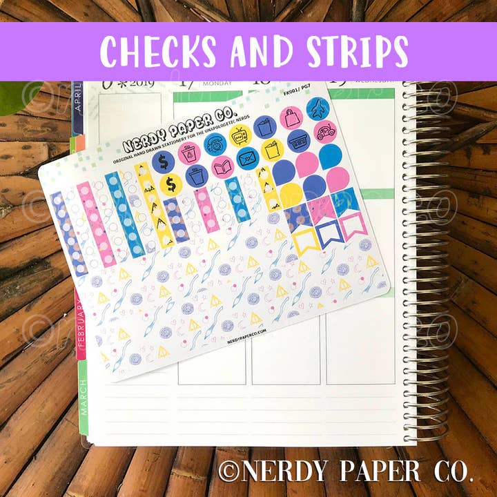 NERDY PAPER CO. - Wholesale Planner - WITCH POWER - Hand Drawn Deluxe Wizarding Full Kit - FK0019