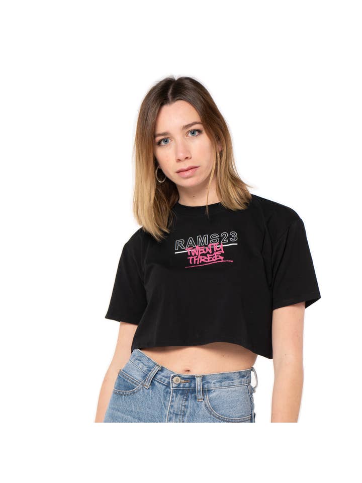 RAMS 23 - Wholesale Screen Printed T-Shirt - Women's - QR t-shirt.5