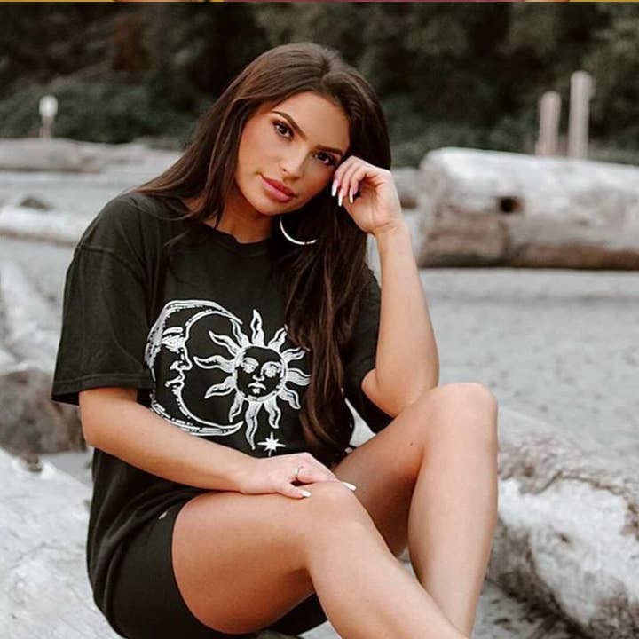 Sun & Moon Tee for wholesale by Letters and Lucy