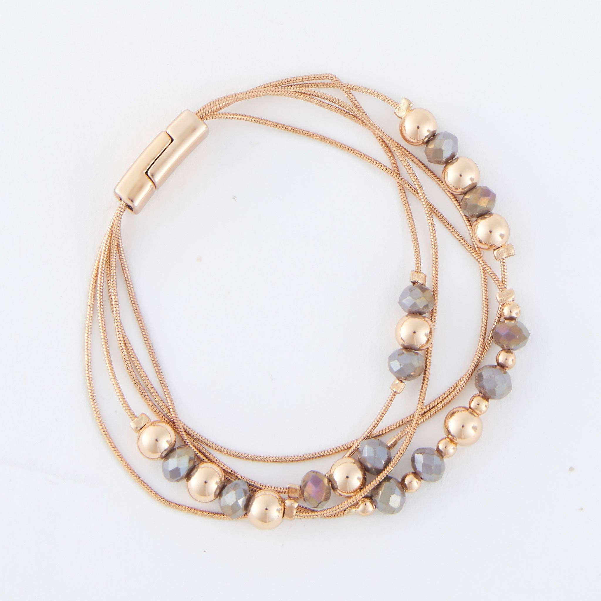 Elsie & Zoey – Pulseira de missangas por atacado – Pulseira Magnética Jayne com Design de Contas em Múltiplas Filas3