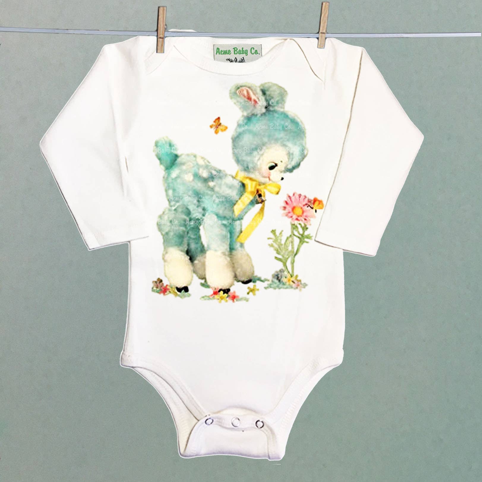 REMOVED BRAND - Wholesale Bodysuit (Non-Footed) - Baby - Blue Deer Organic Bodysuit1